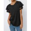 imageAUTOMET Women Short Sleeve Summer Top 2025 Lace Dressy Casual Business Cute T Shirts Blouse Basic TeeBlack
