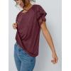 imageAUTOMET Women Short Sleeve Summer Top 2025 Lace Dressy Casual Business Cute T Shirts Blouse Basic TeeBurgundy
