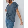 imageAUTOMET Women Short Sleeve Summer Top 2025 Lace Dressy Casual Business Cute T Shirts Blouse Basic TeeGreyblue