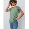 imageAUTOMET Women Short Sleeve Summer Top 2025 Lace Dressy Casual Business Cute T Shirts Blouse Basic TeeLightgreen
