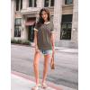 imageAUTOMET Womens Shirts Short Sleeve Tops Business Casual Tee Spring Summer Clothes Trendy Fashion Dressy Blouses Outfits 2025Coffee