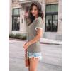 imageAUTOMET Womens Shirts Short Sleeve Tops Business Casual Tee Spring Summer Clothes Trendy Fashion Dressy Blouses Outfits 2025Coffeegrey