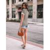 imageAUTOMET Womens Shirts Short Sleeve Tops Business Casual Tee Spring Summer Clothes Trendy Fashion Dressy Blouses Outfits 2025Coffeegrey