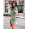 imageAUTOMET Womens Shirts Short Sleeve Tops Business Casual Tee Spring Summer Clothes Trendy Fashion Dressy Blouses Outfits 2025Green