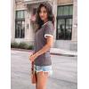 imageAUTOMET Womens Shirts Short Sleeve Tops Business Casual Tee Spring Summer Clothes Trendy Fashion Dressy Blouses Outfits 2025Greypurple