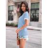 imageAUTOMET Womens Shirts Short Sleeve Tops Business Casual Tee Spring Summer Clothes Trendy Fashion Dressy Blouses Outfits 2025Lightblue