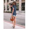 imageAUTOMET Womens Shirts Short Sleeve Tops Business Casual Tee Spring Summer Clothes Trendy Fashion Dressy Blouses Outfits 2025Navyblue