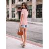 imageAUTOMET Womens Shirts Short Sleeve Tops Business Casual Tee Spring Summer Clothes Trendy Fashion Dressy Blouses Outfits 2025Pink