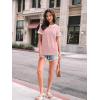 imageAUTOMET Womens Shirts Short Sleeve Tops Business Casual Tee Spring Summer Clothes Trendy Fashion Dressy Blouses Outfits 2025Pink