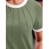 imageAUTOMET Womens Shirts Short Sleeve Tops Business Casual Tee Spring Summer Clothes Trendy Fashion Dressy Blouses Outfits 2025Sage
