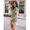 imageAUTOMET Womens Shirts Short Sleeve Tops Business Casual Tee Spring Summer Clothes Trendy Fashion Dressy Blouses Outfits 2025Sage