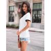 imageAUTOMET Womens Shirts Short Sleeve Tops Business Casual Tee Spring Summer Clothes Trendy Fashion Dressy Blouses Outfits 2025White