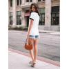 imageAUTOMET Womens Shirts Short Sleeve Tops Business Casual Tee Spring Summer Clothes Trendy Fashion Dressy Blouses Outfits 2025White