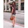 imageAUTOMET Womens Shirts Short Sleeve Tops Business Casual Tee Spring Summer Clothes Trendy Fashion Dressy Blouses Outfits 2025Winered