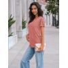 imageAUTOMET Womens Short Sleeve Shirts Dressy Lace Summer Tops 2025 Spring Trendy Casual TShirts Cute Work Outfits BlousesCoral