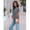 imageAUTOMET Womens Short Sleeve Shirts Dressy Lace Summer Tops 2025 Spring Trendy Casual TShirts Cute Work Outfits BlousesGrey