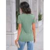 imageAUTOMET Womens Short Sleeve Shirts Dressy Lace Summer Tops 2025 Spring Trendy Casual TShirts Cute Work Outfits BlousesLight Green