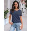 imageAUTOMET Womens Short Sleeve Shirts Dressy Lace Summer Tops 2025 Spring Trendy Casual TShirts Cute Work Outfits BlousesNavy