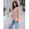 imageAUTOMET Womens Short Sleeve Shirts Dressy Lace Summer Tops 2025 Spring Trendy Casual TShirts Cute Work Outfits BlousesPink