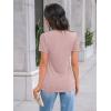 imageAUTOMET Womens Short Sleeve Shirts Dressy Lace Summer Tops 2025 Spring Trendy Casual TShirts Cute Work Outfits BlousesPink