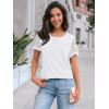 imageAUTOMET Womens Short Sleeve Shirts Dressy Lace Summer Tops 2025 Spring Trendy Casual TShirts Cute Work Outfits BlousesWhite