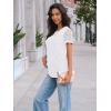 imageAUTOMET Womens Short Sleeve Shirts Dressy Lace Summer Tops 2025 Spring Trendy Casual TShirts Cute Work Outfits BlousesWhite