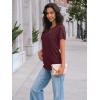 imageAUTOMET Womens Short Sleeve Shirts Dressy Lace Summer Tops 2025 Spring Trendy Casual TShirts Cute Work Outfits BlousesWine Red