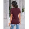 imageAUTOMET Womens Short Sleeve Shirts Dressy Lace Summer Tops 2025 Spring Trendy Casual TShirts Cute Work Outfits BlousesWine Red