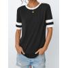 imageAUTOMET Womens Short Sleeve Shirts Summer Tops Spring Trendy Fashion Tees Casual Dressy Crewneck Clothes Basic Outfits 2025Black