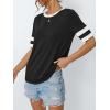 imageAUTOMET Womens Short Sleeve Shirts Summer Tops Spring Trendy Fashion Tees Casual Dressy Crewneck Clothes Basic Outfits 2025Black