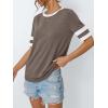imageAUTOMET Womens Short Sleeve Shirts Summer Tops Spring Trendy Fashion Tees Casual Dressy Crewneck Clothes Basic Outfits 2025Coffeegrey