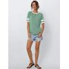 imageAUTOMET Womens Short Sleeve Shirts Summer Tops Spring Trendy Fashion Tees Casual Dressy Crewneck Clothes Basic Outfits 2025Green