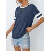 imageAUTOMET Womens Short Sleeve Shirts Summer Tops Spring Trendy Fashion Tees Casual Dressy Crewneck Clothes Basic Outfits 2025Navyblue