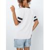 imageAUTOMET Womens Short Sleeve Shirts Summer Tops Spring Trendy Fashion Tees Casual Dressy Crewneck Clothes Basic Outfits 2025White