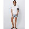 imageAUTOMET Womens Short Sleeve Shirts Summer Tops Spring Trendy Fashion Tees Casual Dressy Crewneck Clothes Basic Outfits 2025White