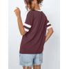 imageAUTOMET Womens Short Sleeve Shirts Summer Tops Spring Trendy Fashion Tees Casual Dressy Crewneck Clothes Basic Outfits 2025Winered