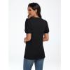 imageAUTOMET Womens Summer Tops Short Sleeve Shirts Business Casual Outfits Puff Dressy Blouses Spring Clothes 2025Black