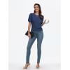 imageAUTOMET Womens Summer Tops Short Sleeve Shirts Business Casual Outfits Puff Dressy Blouses Spring Clothes 2025Navy
