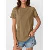 imageAUTOMET Womens Summer Tops Workout Shirts Beach Vacation Outfits Business Tshirts Dressy Fashion Spring Clothes 2025Coffee