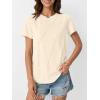 imageAUTOMET Womens Summer Tops Workout Shirts Beach Vacation Outfits Business Tshirts Dressy Fashion Spring Clothes 2025Cream