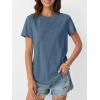 imageAUTOMET Womens Summer Tops Workout Shirts Beach Vacation Outfits Business Tshirts Dressy Fashion Spring Clothes 2025Navy