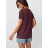 imageAUTOMET Womens Summer Tops Workout Shirts Beach Vacation Outfits Business Tshirts Dressy Fashion Spring Clothes 2025Winered