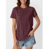 imageAUTOMET Womens Summer Tops Workout Shirts Beach Vacation Outfits Business Tshirts Dressy Fashion Spring Clothes 2025Winered