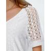 imageAUTOMET Womens V Neck T Shirts Short Sleeve Dressy Causal Tops Eyelet Embroidery Summer 2025 Fashion Trendy ClothesWhite