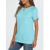 imageAUTOMET T Shirts Short Sleeve Crewneck Tees for Women Trendy Lightweight Soft Casual Summer Tops Clothes 2025Aqua