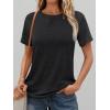 imageAUTOMET T Shirts Short Sleeve Crewneck Tees for Women Trendy Lightweight Soft Casual Summer Tops Clothes 2025Black