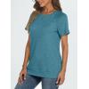 imageAUTOMET T Shirts Short Sleeve Crewneck Tees for Women Trendy Lightweight Soft Casual Summer Tops Clothes 2025Blue Grey