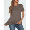 imageAUTOMET T Shirts Short Sleeve Crewneck Tees for Women Trendy Lightweight Soft Casual Summer Tops Clothes 2025Coffee Grey