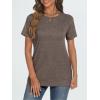 imageAUTOMET T Shirts Short Sleeve Crewneck Tees for Women Trendy Lightweight Soft Casual Summer Tops Clothes 2025Coffee Grey