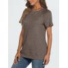 imageAUTOMET T Shirts Short Sleeve Crewneck Tees for Women Trendy Lightweight Soft Casual Summer Tops Clothes 2025Coffee Grey